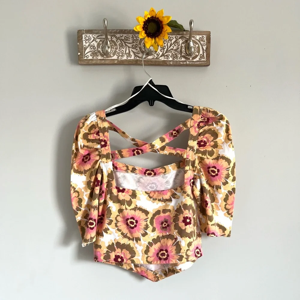 🌻🚨🆕FINAL SALE PRICE🚨FREE PEOPLE GIVE ME MORE TOP-IVORY COMBO - Picture 14 of 16